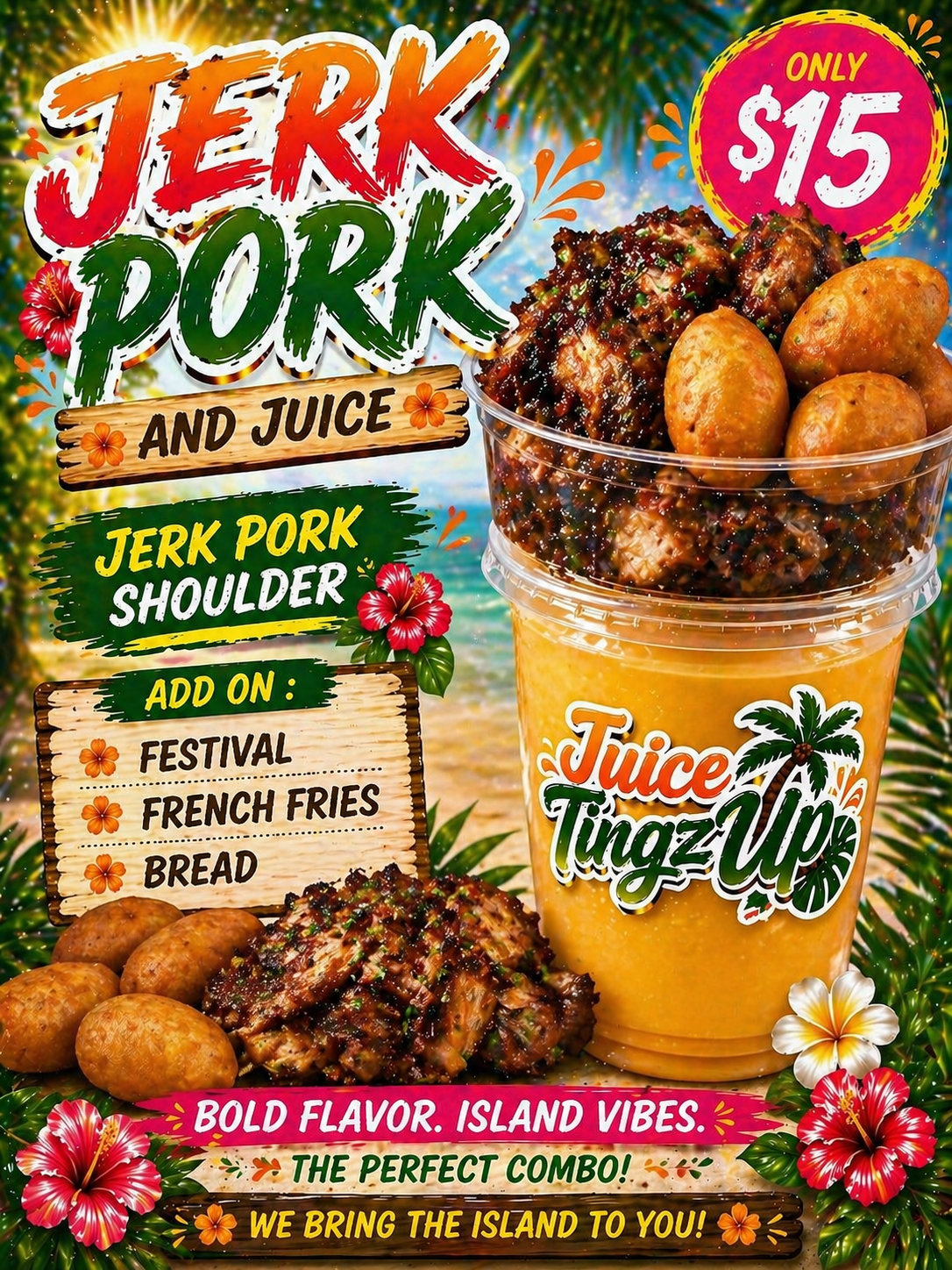 Jerk Pork & Mini Festival W.Juice