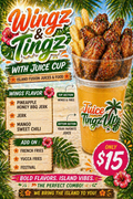 Wingz & Fries W.Juice cups